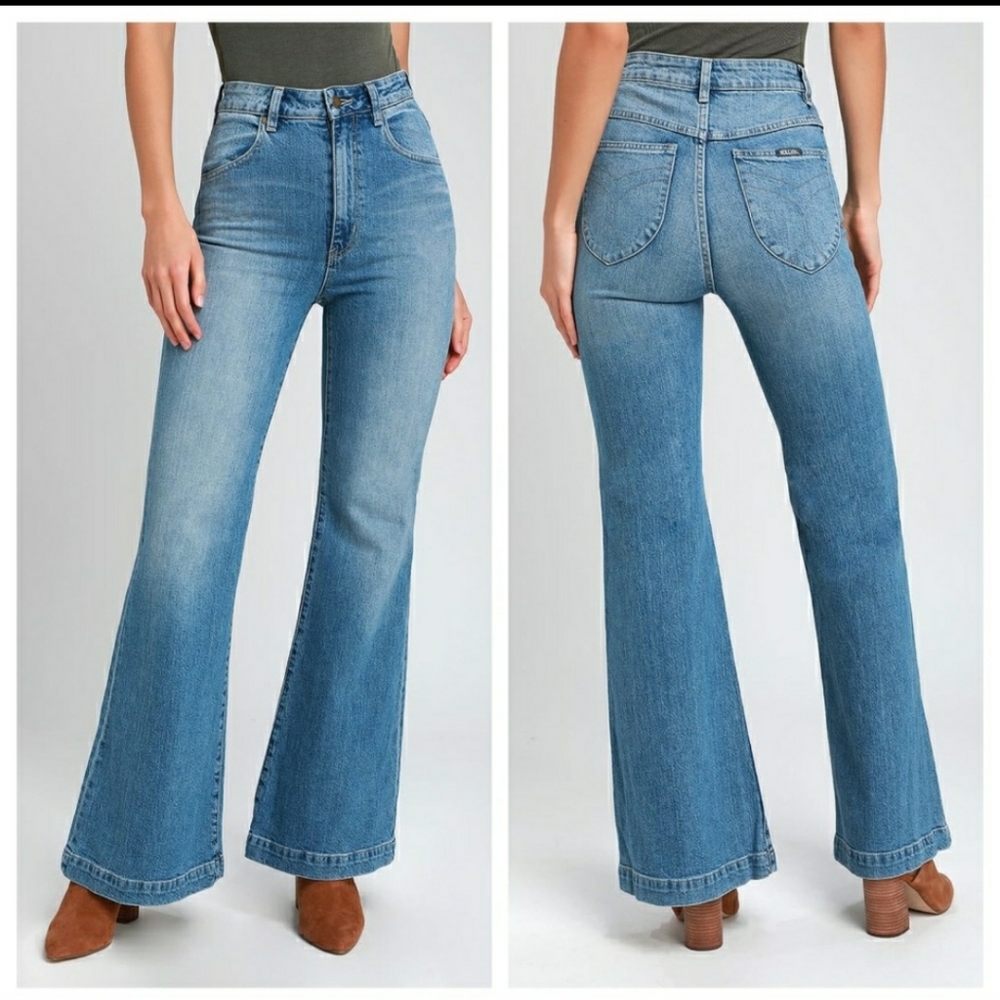 NWT ROLLA’S High Rise East Coast Flare Jeans